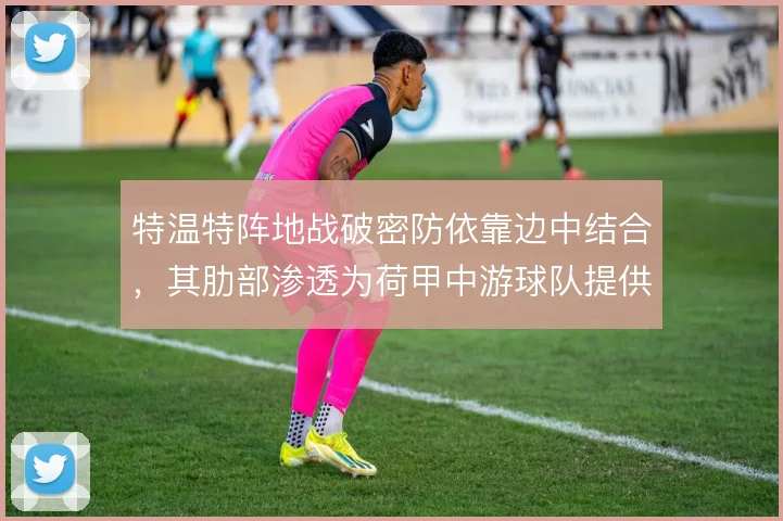 特温特阵地战破密防依靠边中结合，其肋部渗透为荷甲中游球队提供模板